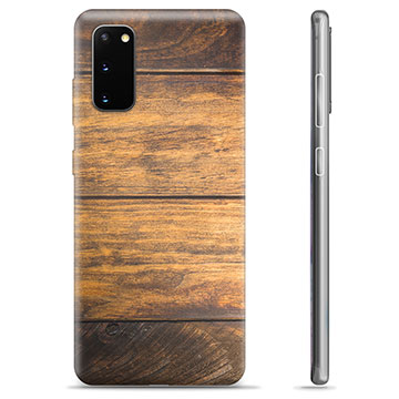 Samsung Galaxy S20 TPU Hülle - Holz