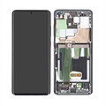 Samsung Galaxy S20 Ultra 5G Oberschale & LCD Display GH82-22271A - Schwarz
