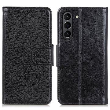 Samsung Galaxy S21 FE 5G Elegant Serie Wallet Schutzhülle - Schwarz