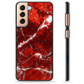 Samsung Galaxy S21+ 5G Schutzhülle - Roter Marmor