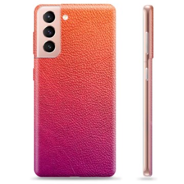 Samsung Galaxy S21 5G TPU Hülle - Ombre-Leder