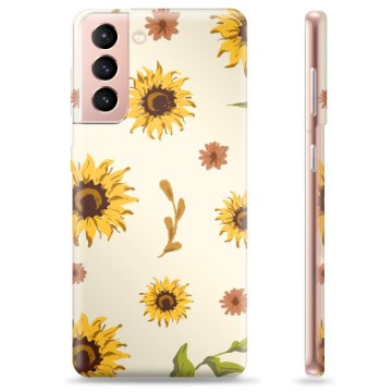Samsung Galaxy S21 5G TPU Hülle - Sonnenblume