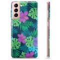 Samsung Galaxy S21 5G TPU Hülle - Tropische Blumen