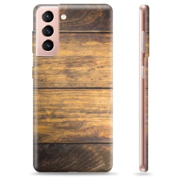 Samsung Galaxy S21 5G TPU Hülle - Holz