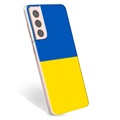 Samsung Galaxy S21 5G TPU Hülle Ukrainische Flagge - Gelb und Lichtblau