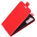 Samsung Galaxy S21 5G Vertikale Flip Case mit Kartensteckplatz - Rot