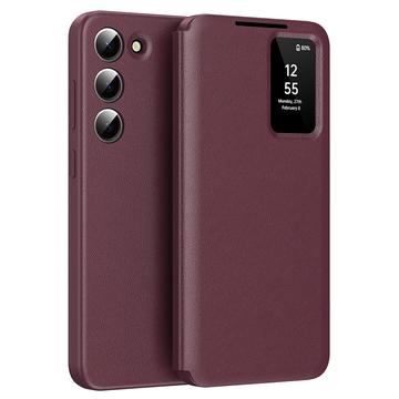 Samsung Galaxy S22 5G Smart Clear View Flip Hülle mit Kartenschlitz