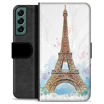 Samsung Galaxy S22+ 5G Premium Schutzhülle mit Geldbörse - Paris
