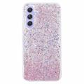 Samsung Galaxy S23 FE Glitter Flakes TPU Hülle - Rosa