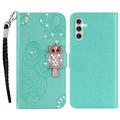 Samsung Galaxy S23 FE Eule Strass Wallet Case