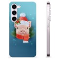 Samsung Galaxy S23 5G TPU Hülle - Winter Schweinchen