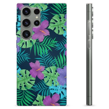 Samsung Galaxy S23 Ultra 5G TPU Hülle - Tropische Blumen