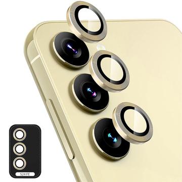 Samsung Galaxy S24 FE Hat Prince Kameraobjektiv Panzerglas - Gold