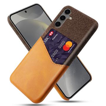 Samsung Galaxy S24 FE KSQ Hülle mit Kartenhalter - Orange