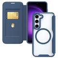 Samsung Galaxy S24 Flip Case mit Kartenfach - MagSafe-kompatibel - Blau