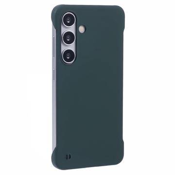 Samsung Galaxy S24 Rahmenlose Kunststoff Hülle - Dunkel Grün