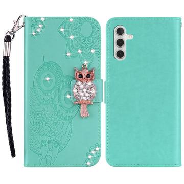 Samsung Galaxy S24 Eule Strass Wallet Case