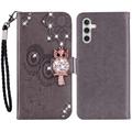 Samsung Galaxy S24 Eule Strass Wallet Case