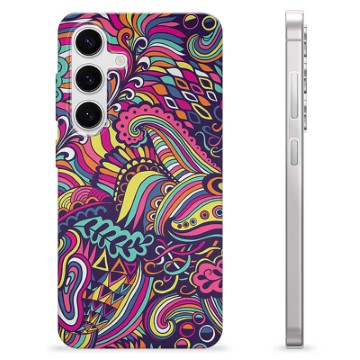 Samsung Galaxy S24 TPU Hülle - Abstrakte Blumen