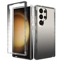 Samsung Galaxy S24 Ultra Gradient Serie Hybrid-Hülle - Schwarz / Durchsichtig