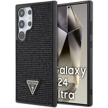 Samsung Galaxy S24 Ultra Guess Rhinestones Triangle Metal Logo Case