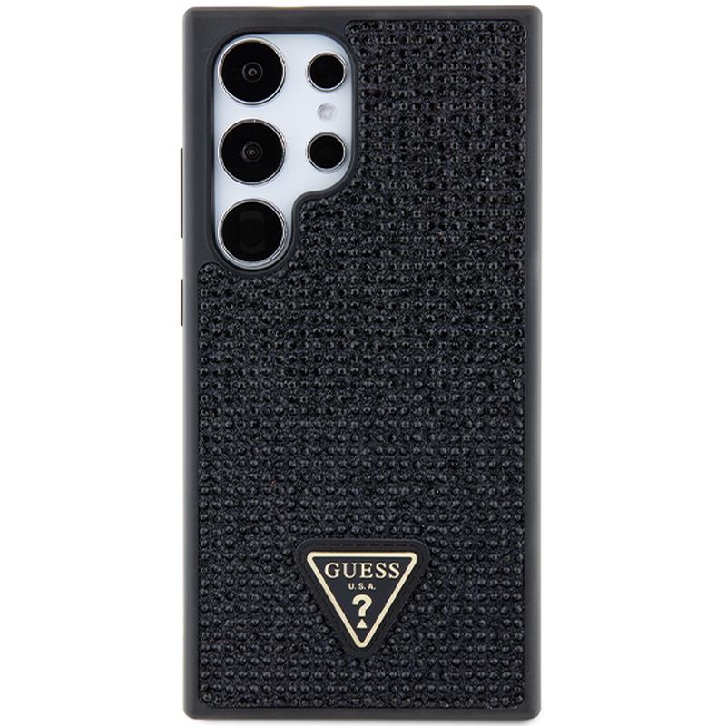 Samsung Galaxy S24 Ultra Guess Rhinestones Triangle Metal Logo Case