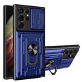 Samsung Galaxy S24 Ultra Drehring-Hybrid Hülle mit Kameraschutz - Blau