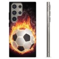 Samsung Galaxy S24 Ultra TPU Hülle - Fußball Flamme