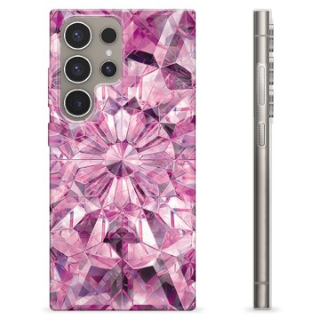 Samsung Galaxy S24 Ultra TPU Hülle - Rosa Kristall