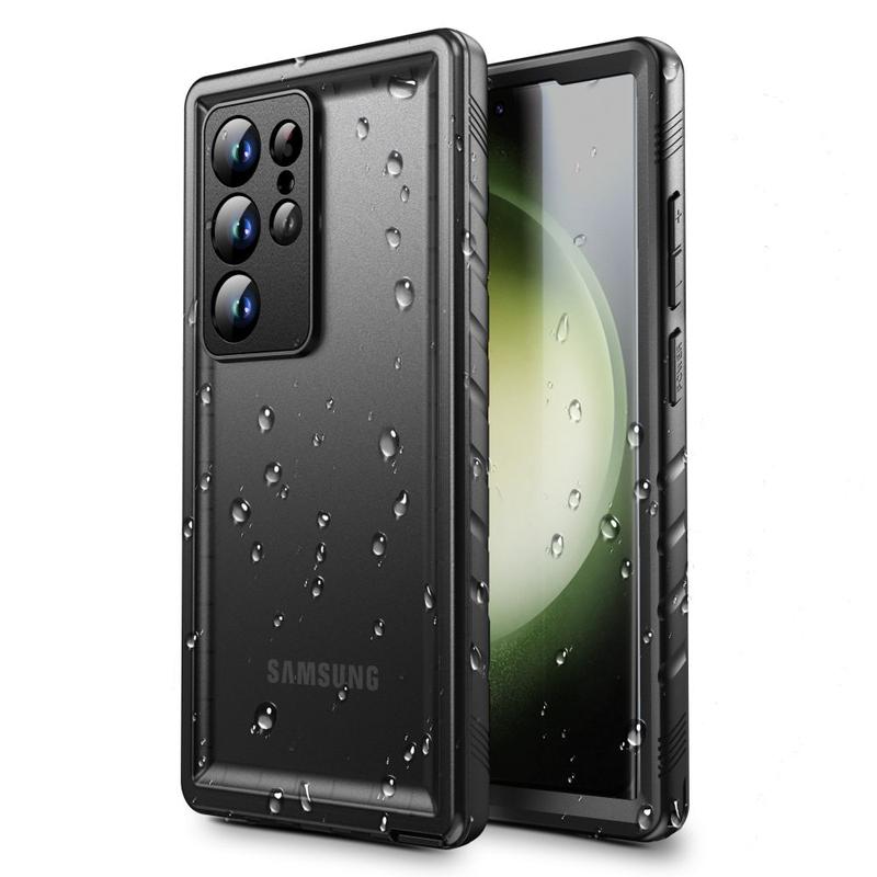 Samsung Galaxy S24 Ultra TechProtect Shellbox IP68 Wasserdichte Hülle Schwarz