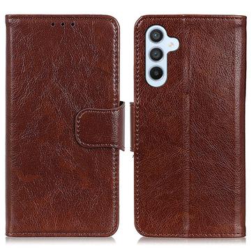 Samsung Galaxy S24+ Elegant Serie Wallet Schutzhülle - Braun