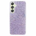 Samsung Galaxy S24+ Glitter Flakes TPU Hülle - Purpur