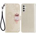 Samsung Galaxy S24+ Eule Strass Wallet Case