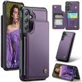 Samsung Galaxy S25 Caseme C22 Hülle RFID Kartenetui - Lila