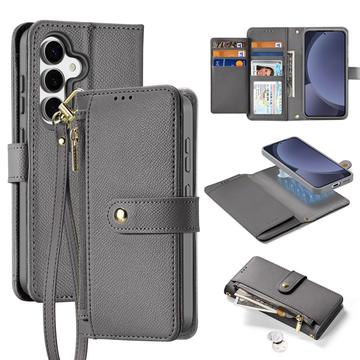 Samsung Galaxy S25 Dux Ducis Lawa Brieftaschen-Lederhülle mit Magnetabdeckung