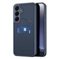 Samsung Galaxy S25 Dux Ducis Rafi II Magnetische Hülle mit Kickstand und Kartenschlitzen - Blau