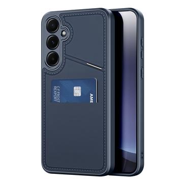 Samsung Galaxy S25 Dux Ducis Rafi II Magnetische Hülle mit Kickstand und Kartenschlitzen - Blau