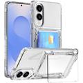 Samsung Galaxy S25 Edge Klarsichthülle mit Kartenhalter