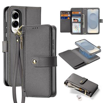 Samsung Galaxy S25 Edge Dux Ducis Lawa Brieftaschen-Lederhülle mit Magnetabdeckung