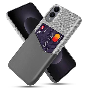 Samsung Galaxy S25 Edge KSQ Hülle mit Kartenhalter - Grau