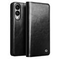 Samsung Galaxy S25 Edge Qialino Classic Lederhülle mit Geldbörse - Schwarz