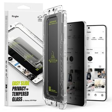 Samsung Galaxy S25 Edge Ringke Easy Slide Privatsphäre Panzerglas - 2 Stk.