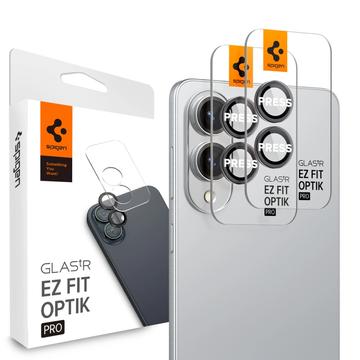Samsung Galaxy S25 Edge Spigen Glas.tR Ez Fit Optik Pro Kameraobjektiv Panzerglas - Schwarz