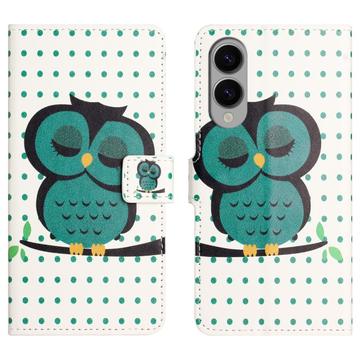 Samsung Galaxy S25 Edge Style Serie Wallet Hülle - Eule