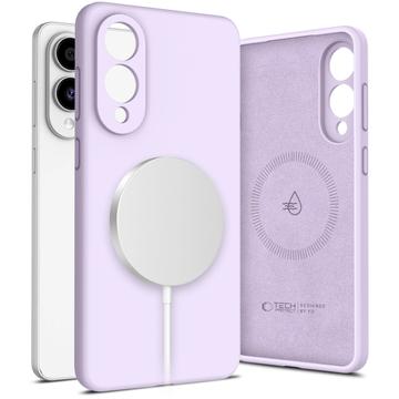 Samsung Galaxy S25 Edge Tech-Protect Flüssigsilikonhülle - MagSafe kompatibel - Mauve