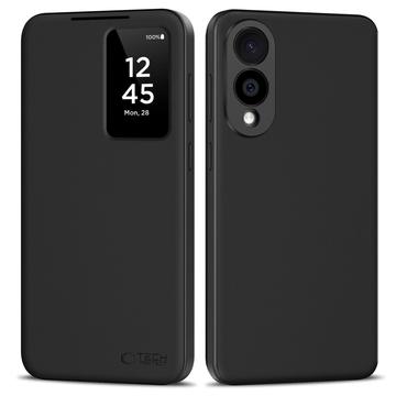 Samsung Galaxy S25 Edge Tech-Protect Smart Flip Hülle - Schwarz