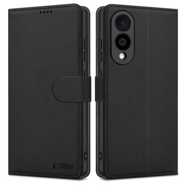 Samsung Galaxy S25 Edge Tech-Protect Wallet Hülle M. Magnet & Stand - Schwarz