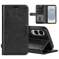 Samsung Galaxy S25 Edge Wallet Schutzhülle mit Magnetverschluss - Schwarz