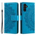 Samsung Galaxy S25 FE Mandala Serie Wallet Hülle - Blau