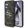 Samsung Galaxy S25 Guess 4G Big Metal Logo Hybrid Hülle - Braun